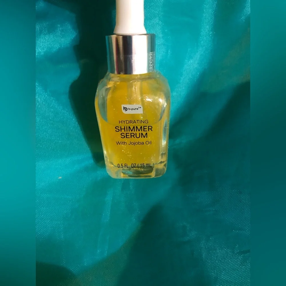 Hydrating jojoba oil glow enhancing shimmer facial serum‎ new 2pack